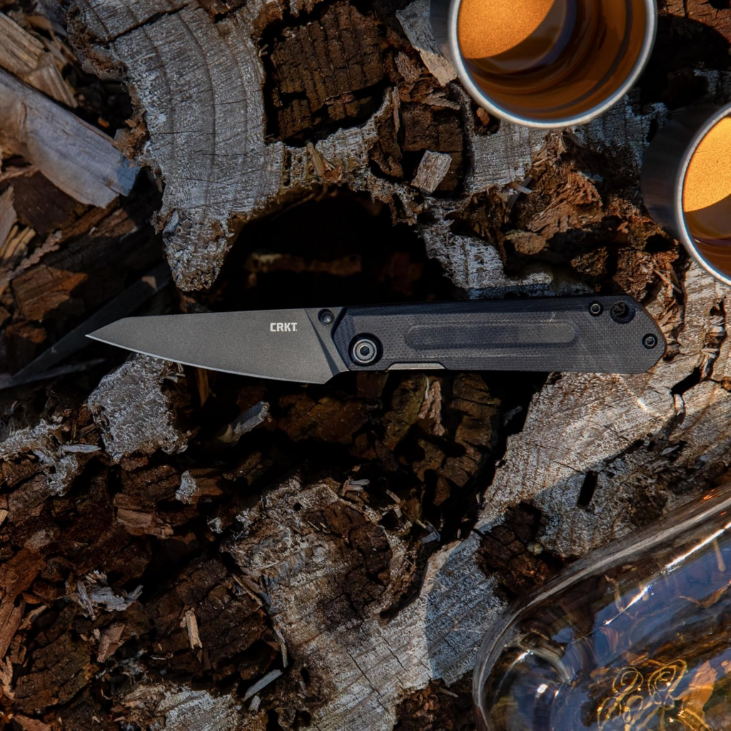 CRKT Straight Blade Everyday Carry EDC Folding Knife with Frame Lock