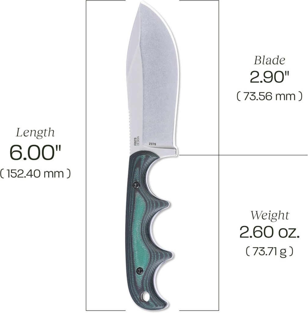 CRKT Minimalist Nessmuk Outdoor Survival Fixed Blade Knife