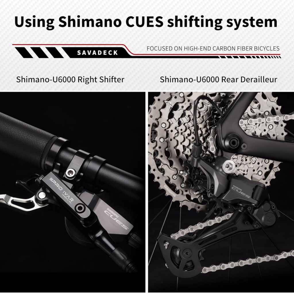 SAVADECK Carbon Fiber Soft Tail Mountain Bike