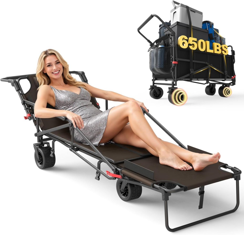 Leveleve Utility Cart Beach Chair Combo