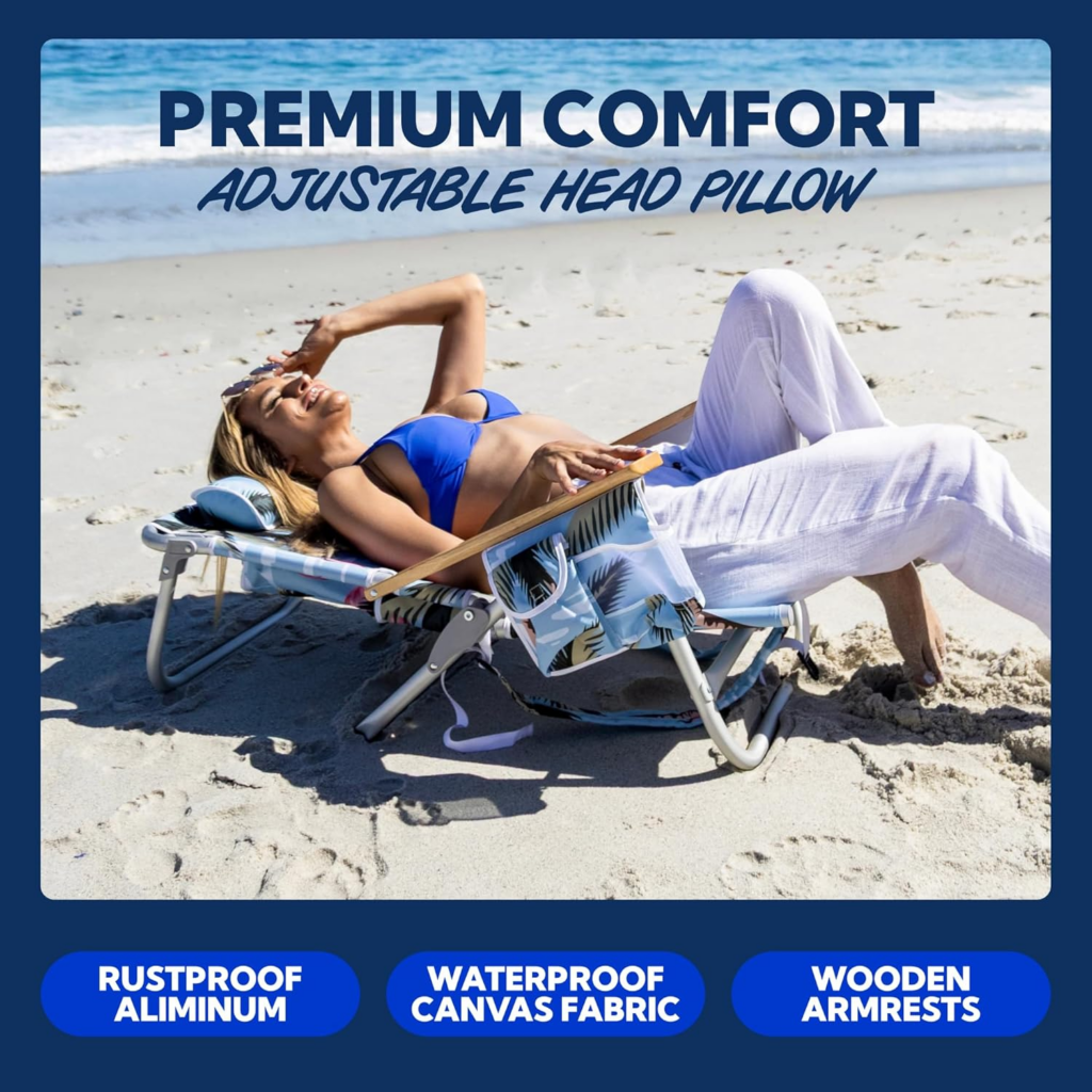 SUN NINJA Folding Beach Chair