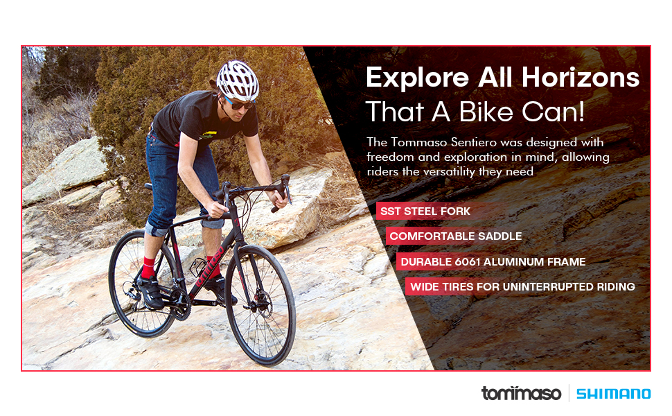 Tommaso Sentiero Sport Performance Aluminum Gravel Bike