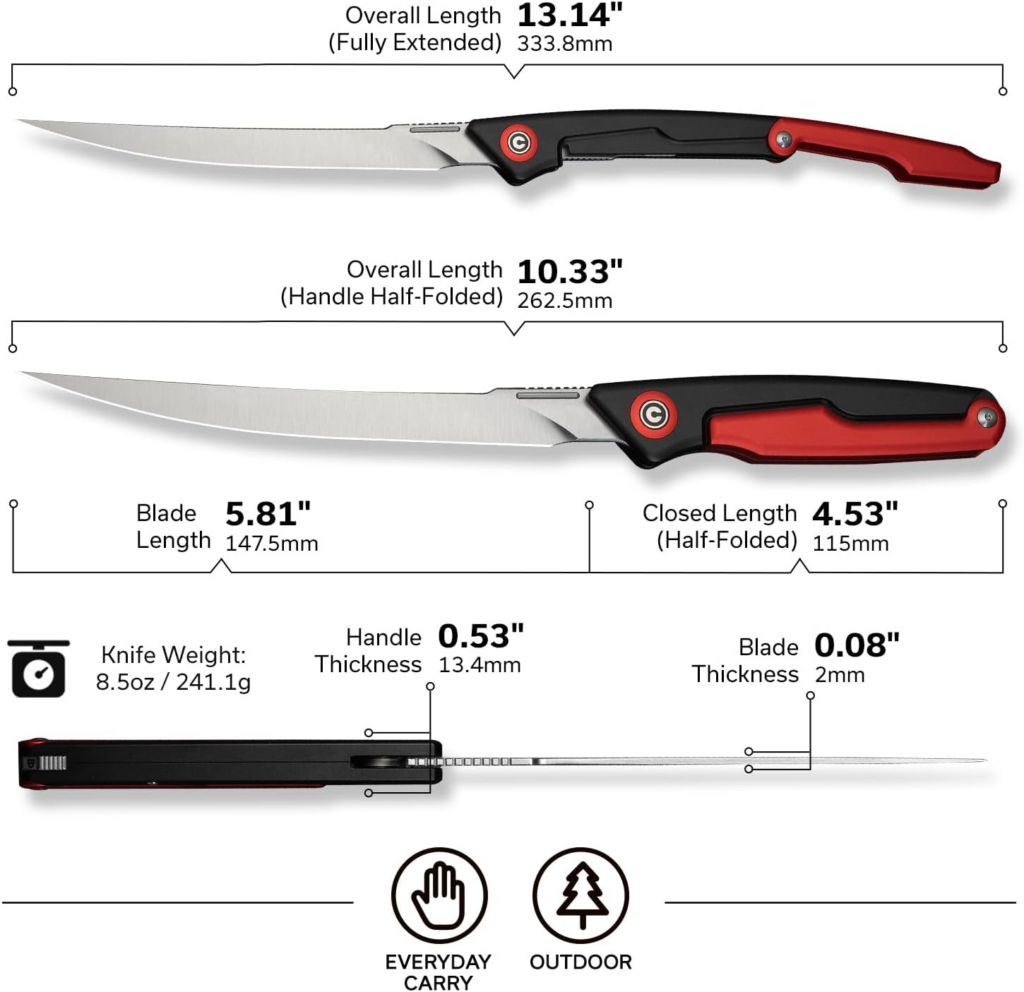 CIVIVI Shawka Folding Fillet Knife