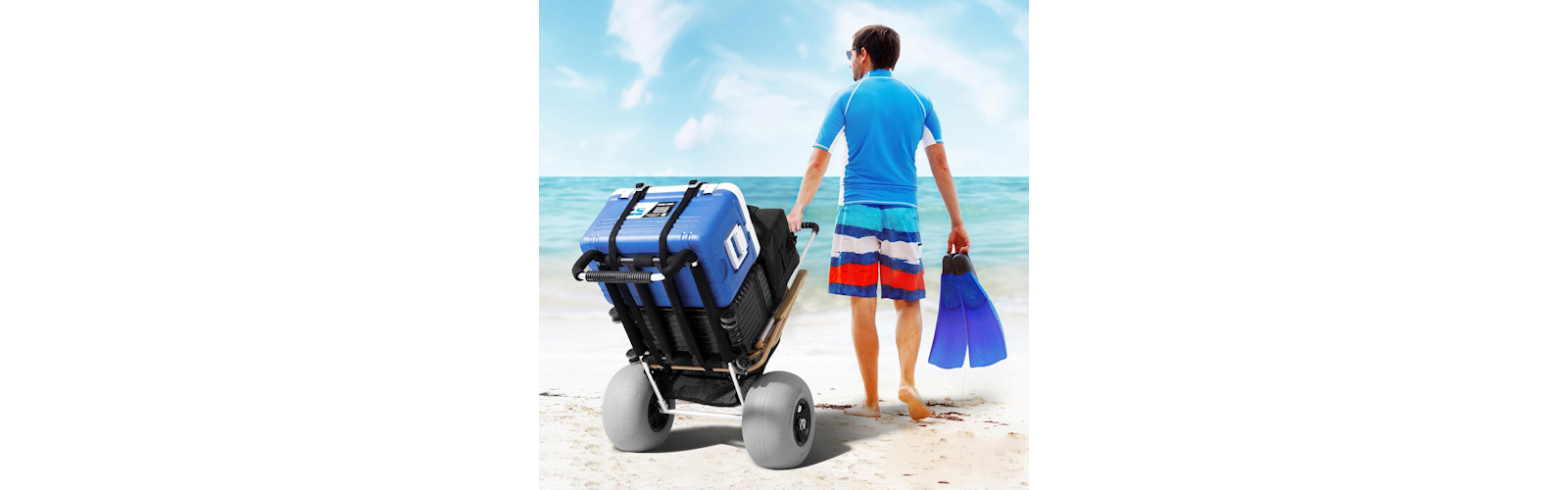 Vevor Beach Cart Dolly with Balloon Wheels
