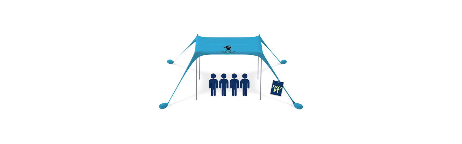 Sun Ninja Beach Tent Sun Shelter
