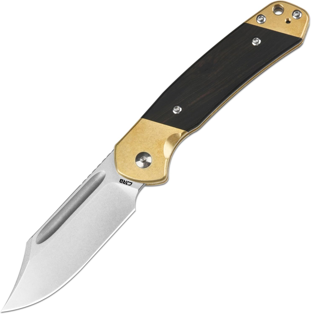 CJRB Bowie Pyrite Folding Knife