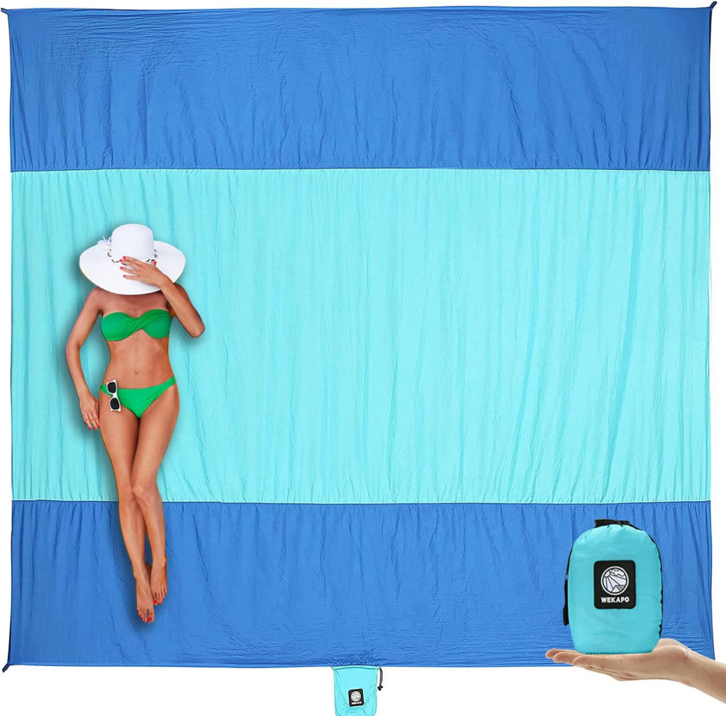 WEKAPO Beach Blanket Sandproof Waterproof Extra Large Beach Mat