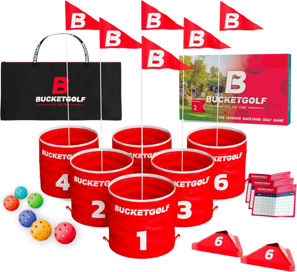 Bucketgolf Game The Original Ultimate Backyard Lawn Golf Game