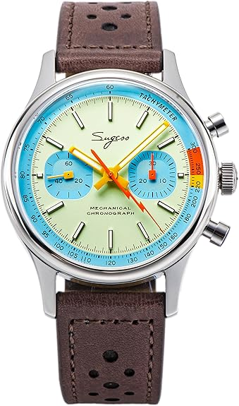 Sugess Hertiage Mechanical Chronograph Men's Wrist Pilot Seagull 19