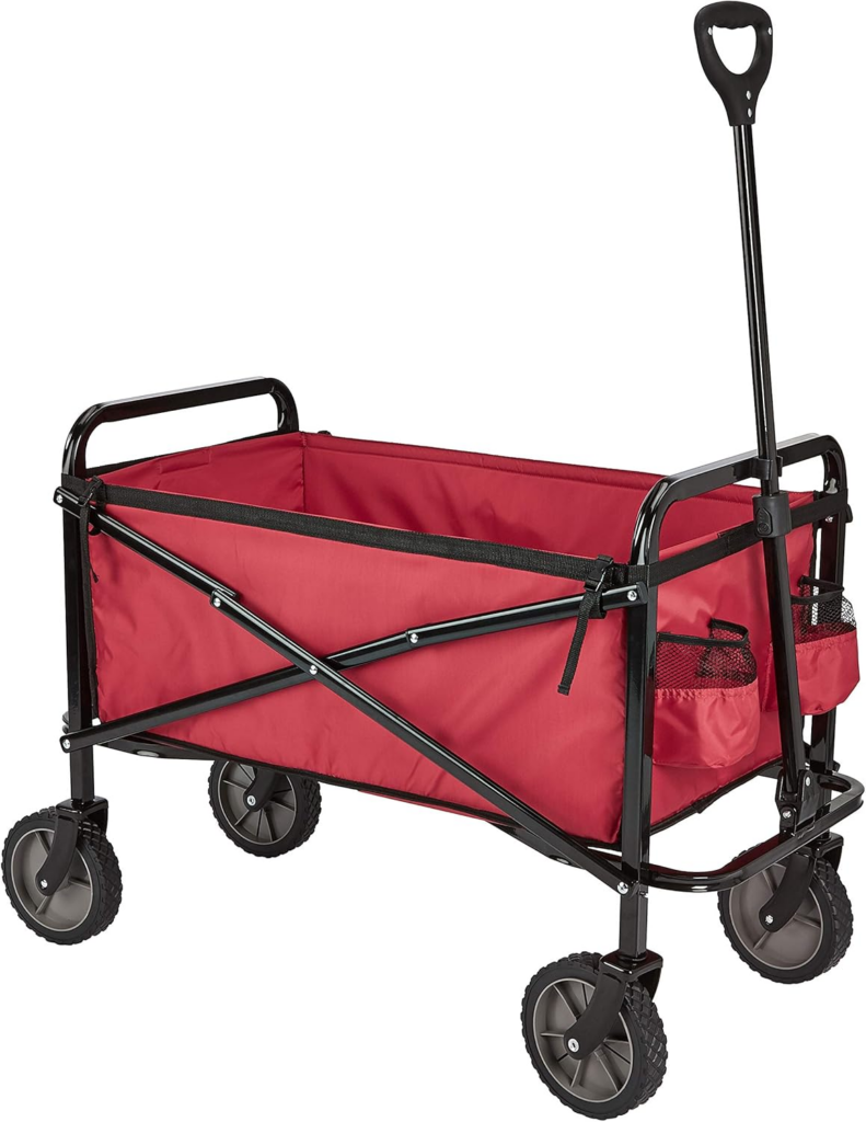 Amazon Basics Collapsible Folding Heavy Duty Utility Wagon