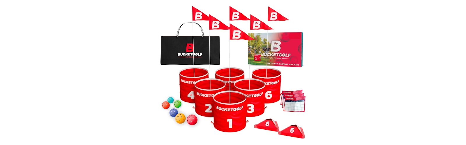 Bucketgolf Game The Original Ultimate Backyard Lawn Golf Game