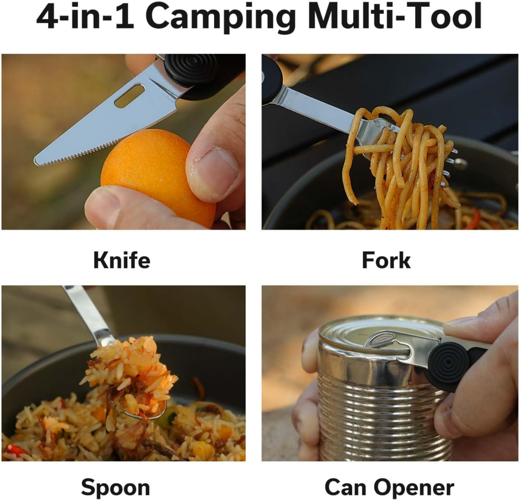 CIVIVI Partake 4 in 1 Camping Utensil Knife Fork Spoon Opener