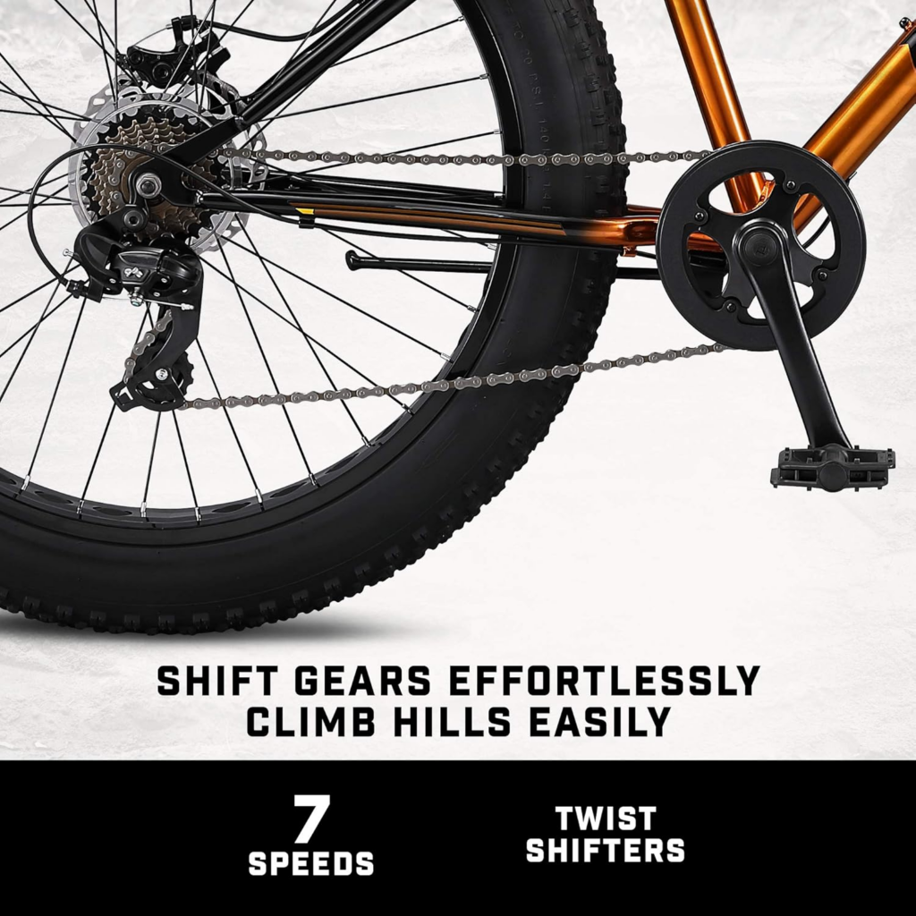 Mongoose Argus Fat Tire Bike Knobby Tires