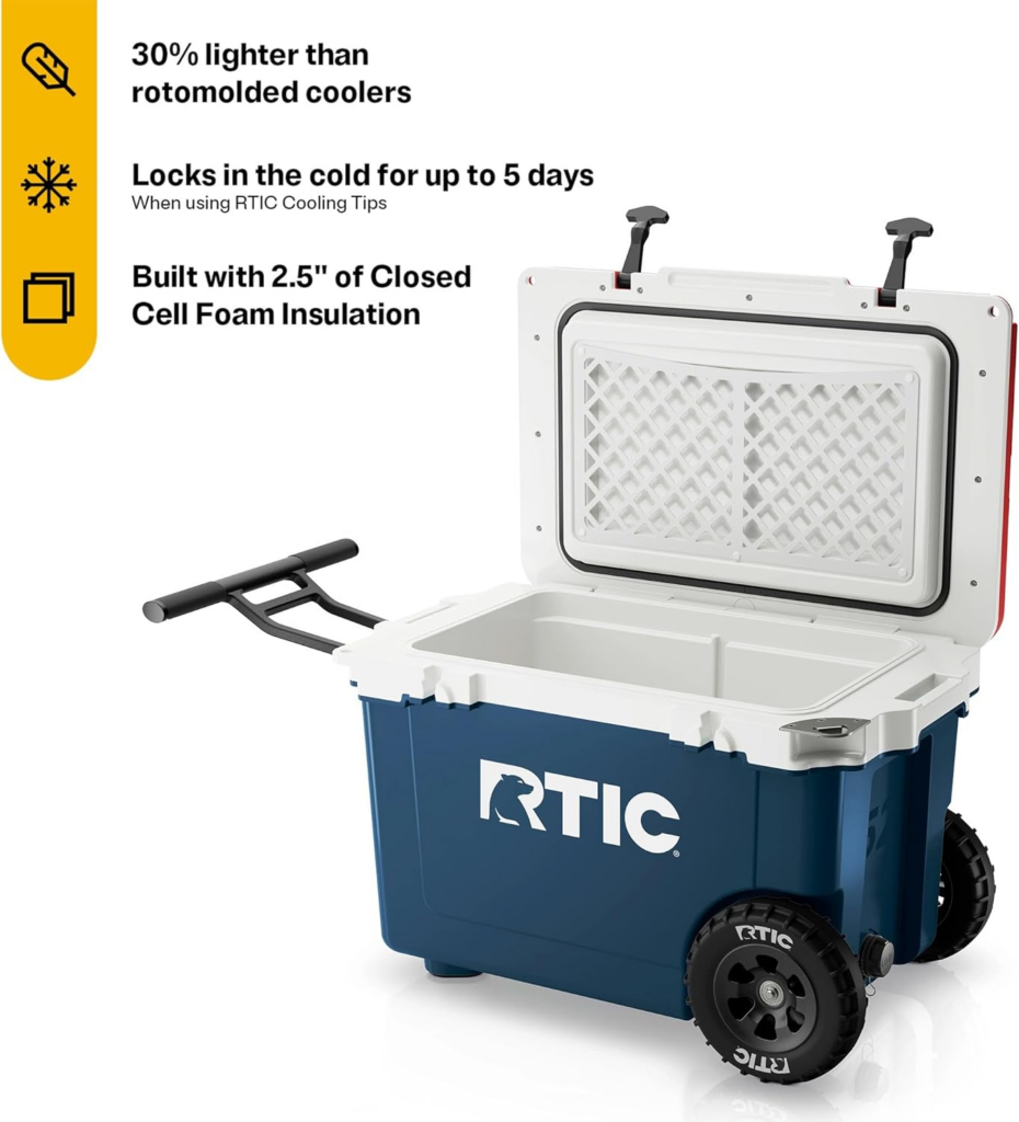 RTIC 52 Wheeled Cooler Ice Chest