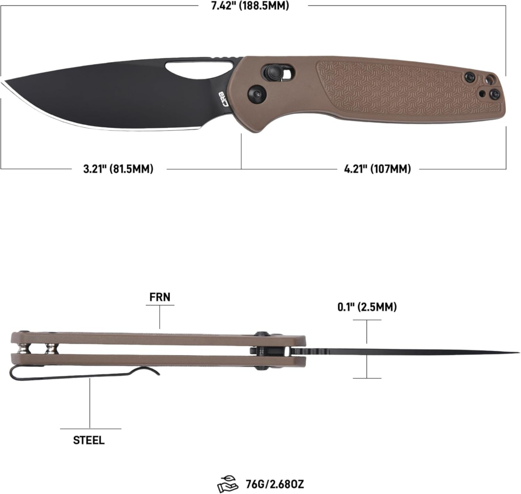 CJRB Acacia Pocket Knife Folding Pocket Knife