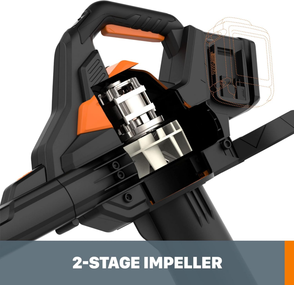 WORX WG583.9 40V Cordless Leaf Blower, Vacuum & Mulcher