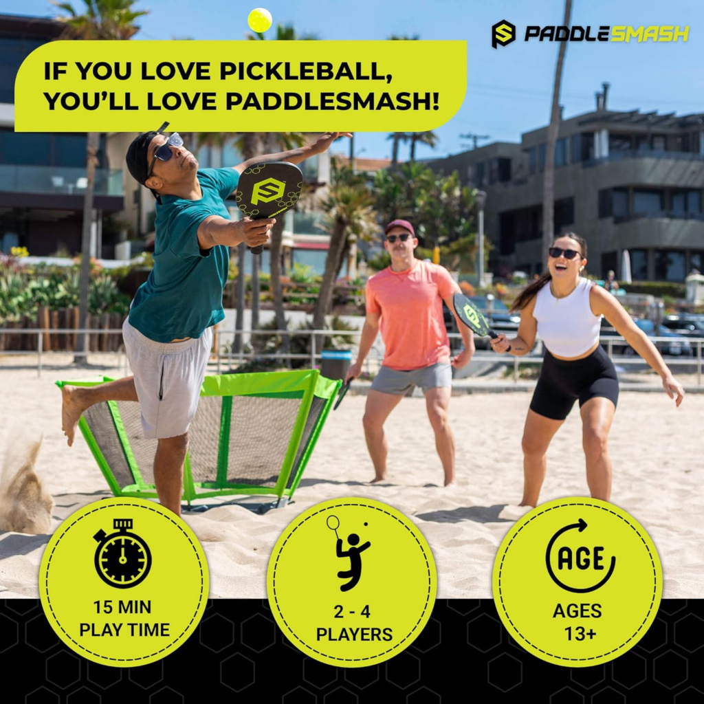 PaddleSmash Pickleball Yard Beach Game