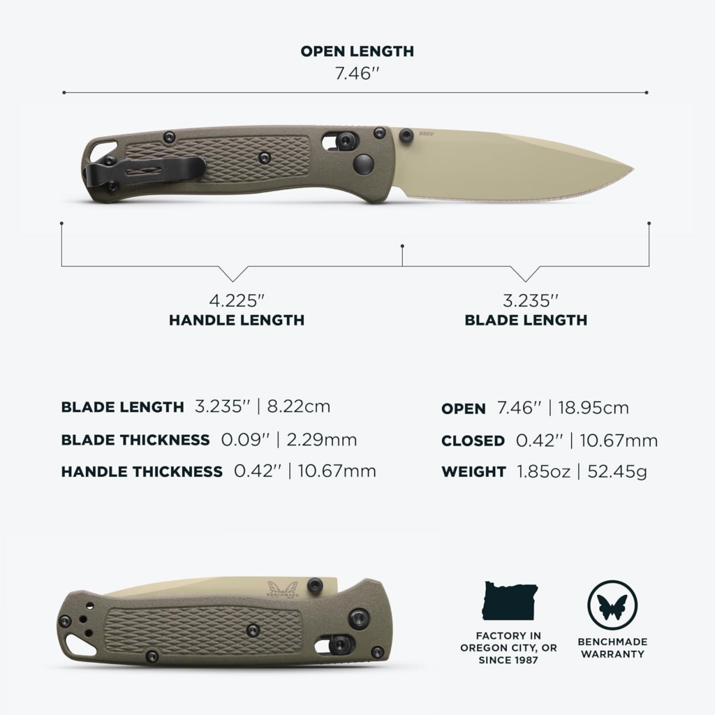 Benchmade Bugout Outdoor EDC Folding Knife