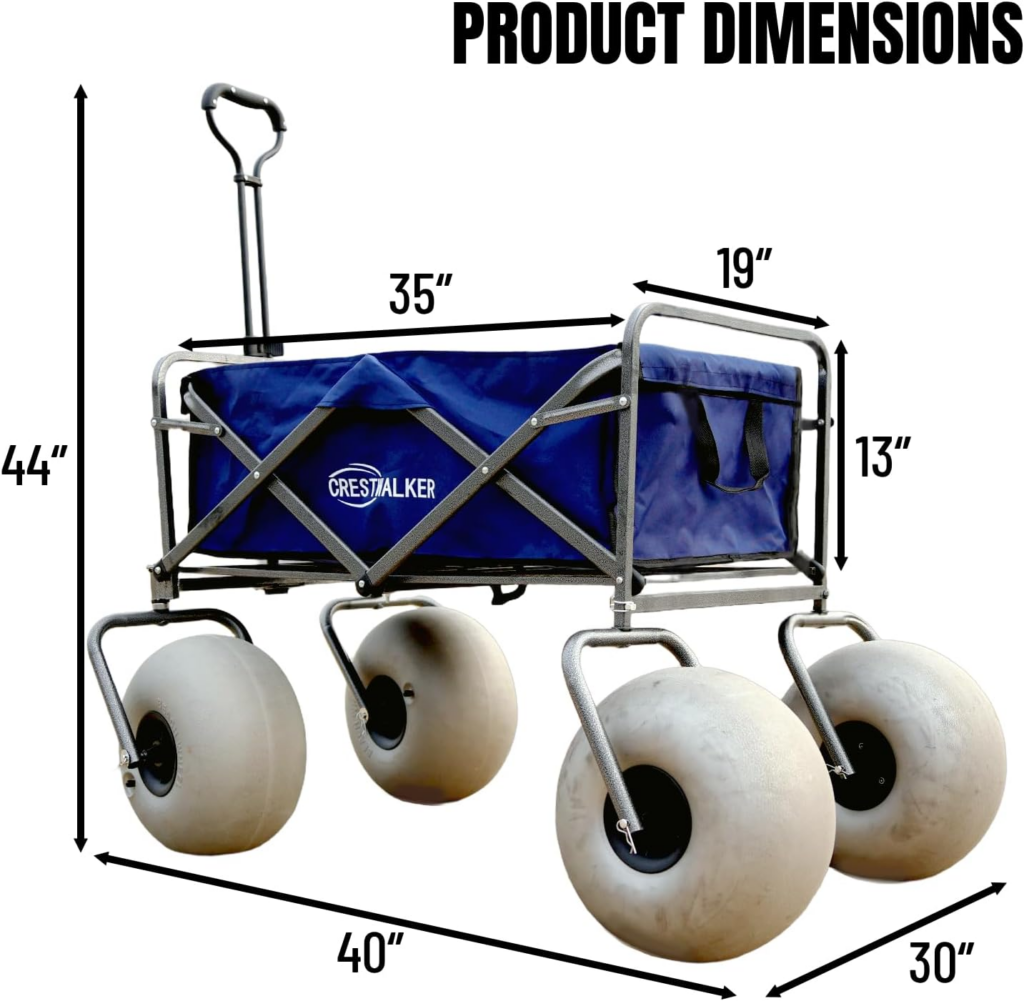 CRESTWALKER Beach Wagon with 13'' Balloon Wheels