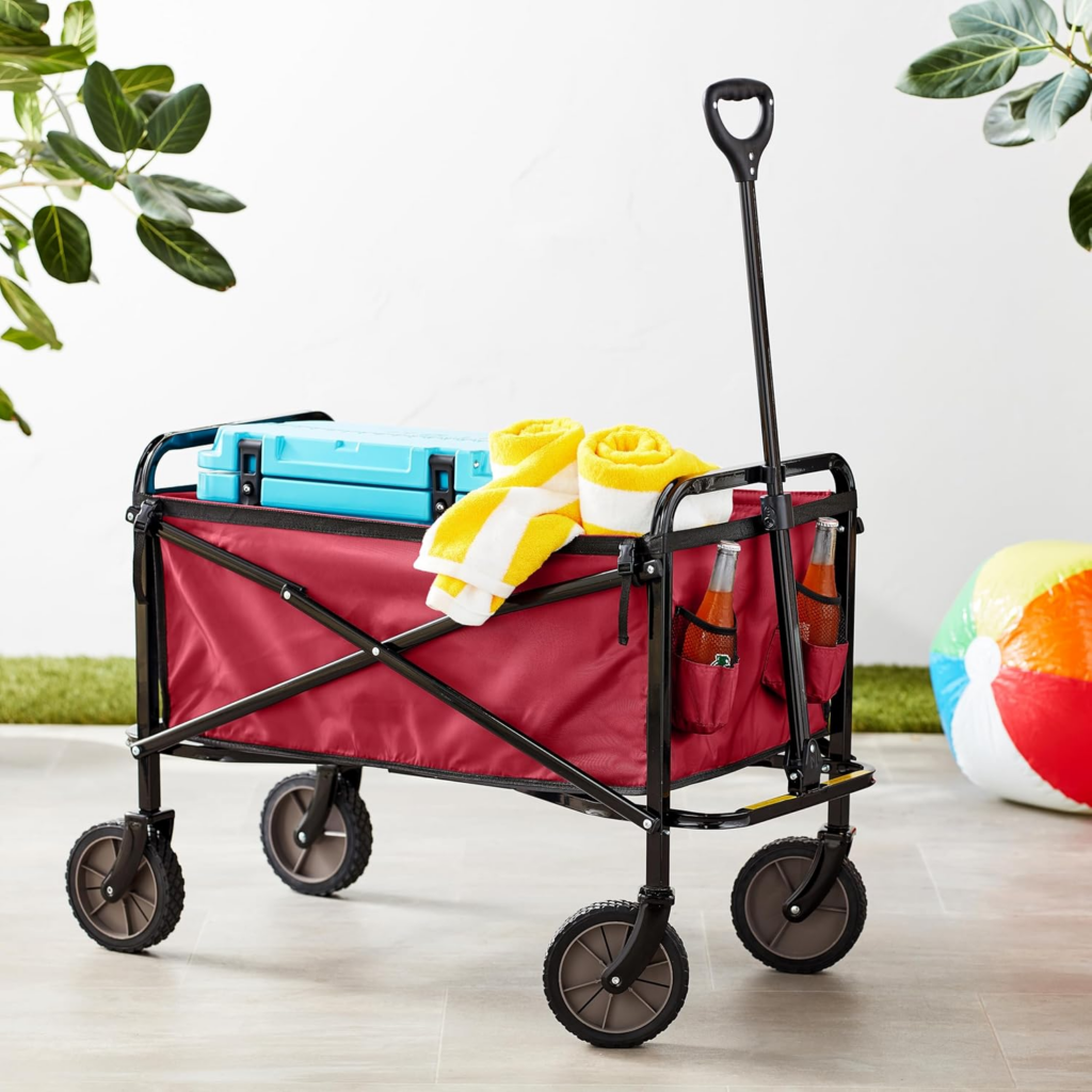 Amazon Basics Collapsible Folding Heavy Duty Utility Wagon