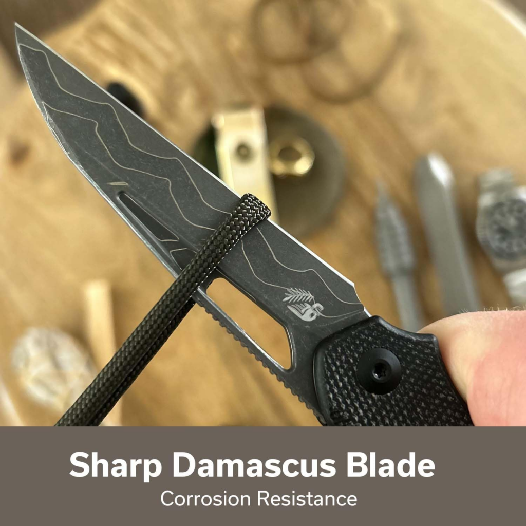CIVIVI Guile Pocket Knife Folding Knife EDC Damascus Blade