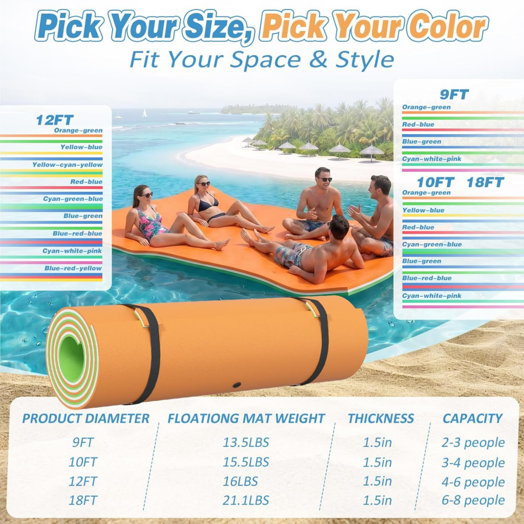 Cobinery Lily Pad Floating Mat