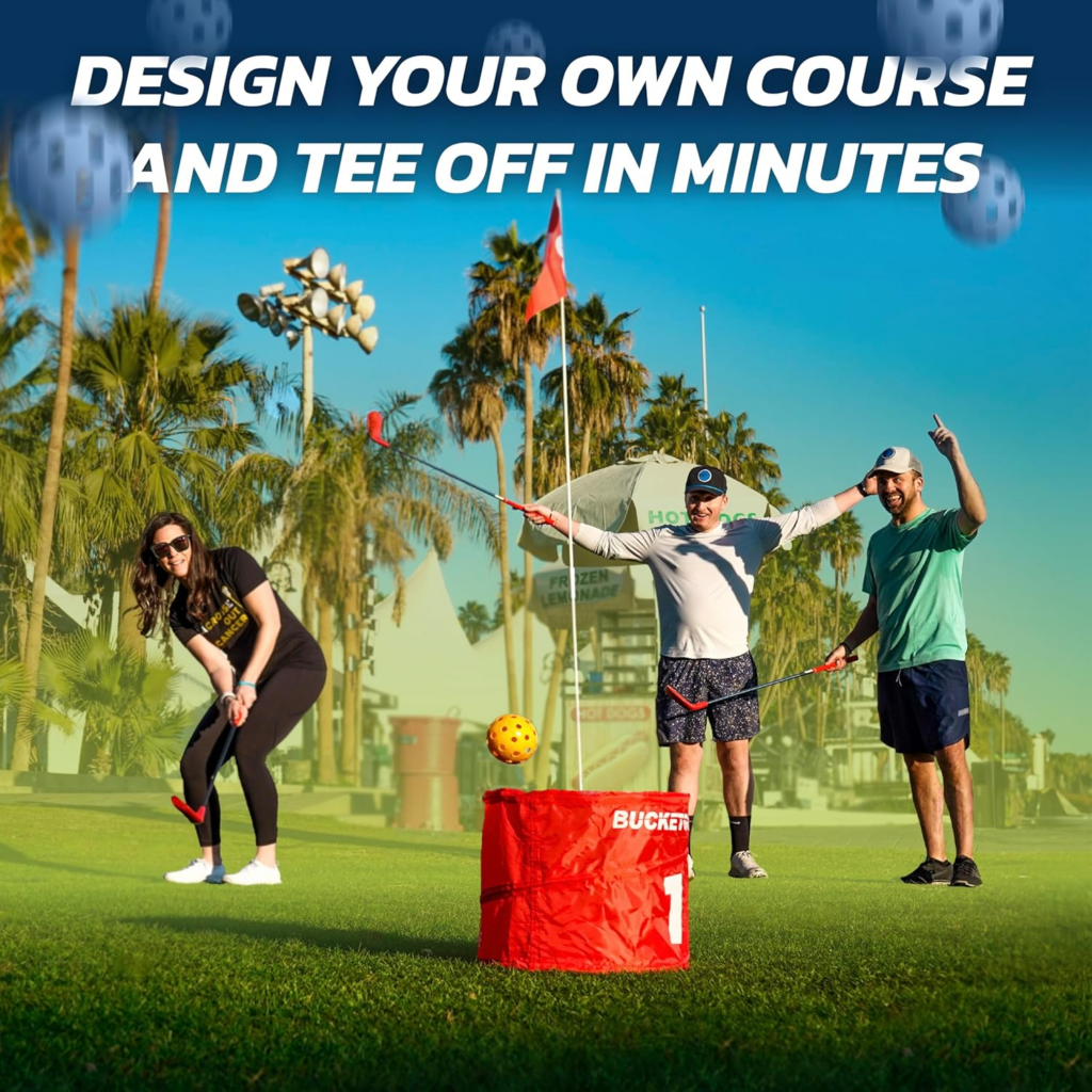 Bucketgolf Game The Original Ultimate Backyard Lawn Golf Game