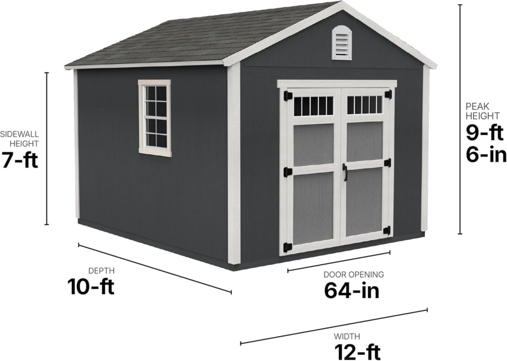 ShedMaster Ridgeway 10x12 Do-It-Yourself Wooden Storage Shed