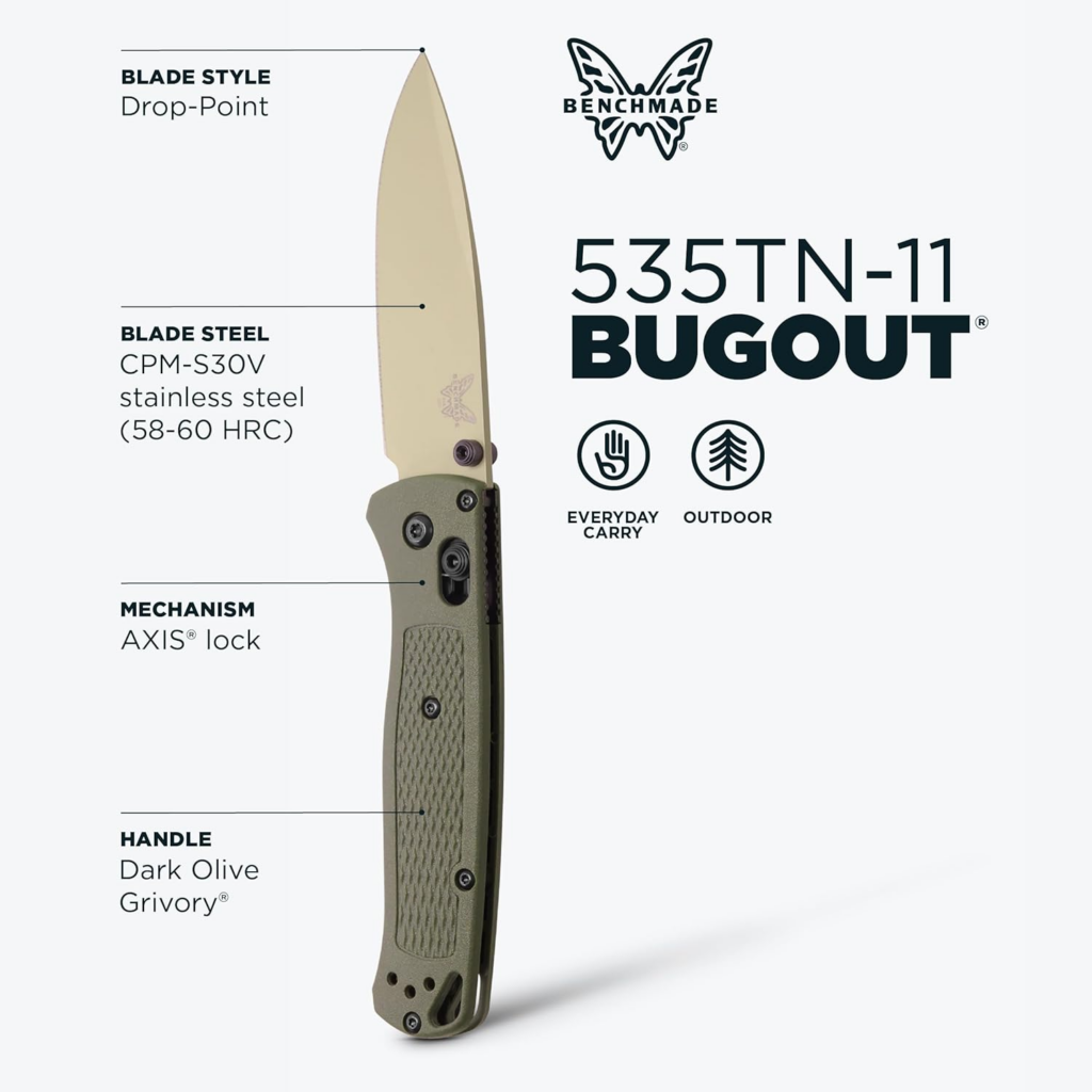 Benchmade Bugout Outdoor EDC Folding Knife