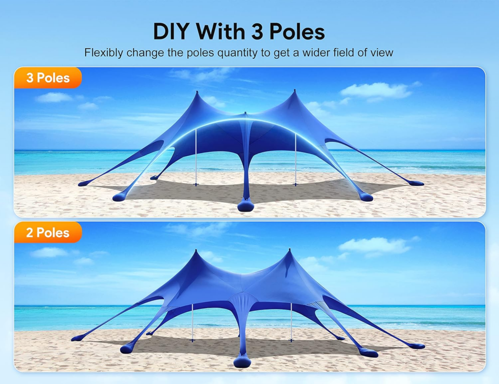 Osoeri Beach Tent 20 x 13ft Sun Shelter