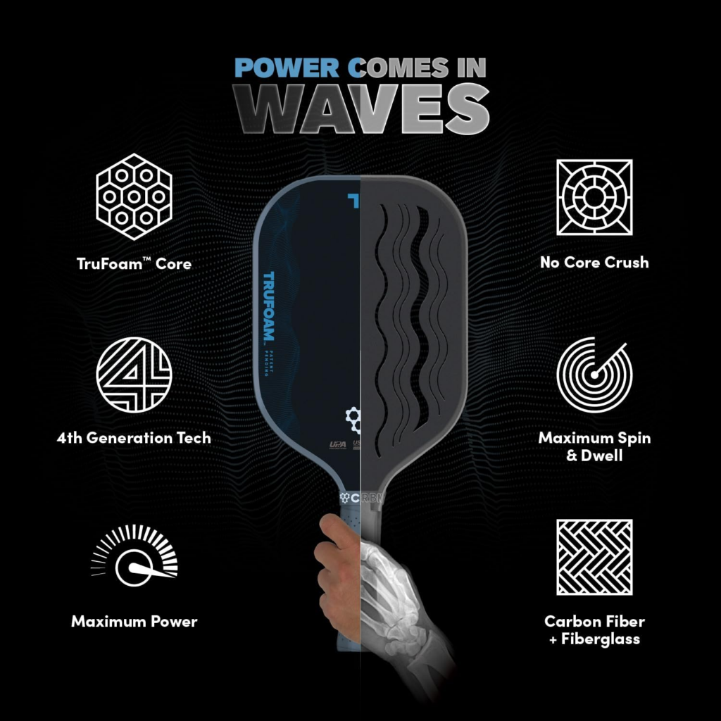 CRBN Waves TruFoam Pickleball Paddle