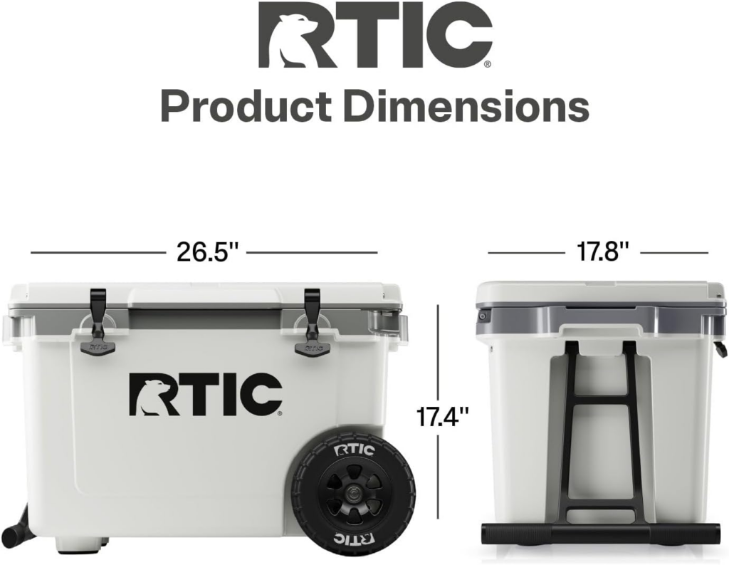 RTIC 52 Wheeled Cooler Ice Chest
