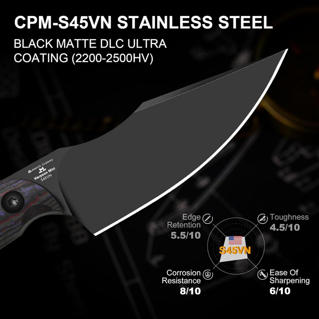 Kizer Mini Harpoon Fixed Blade Knife Hunting Knife