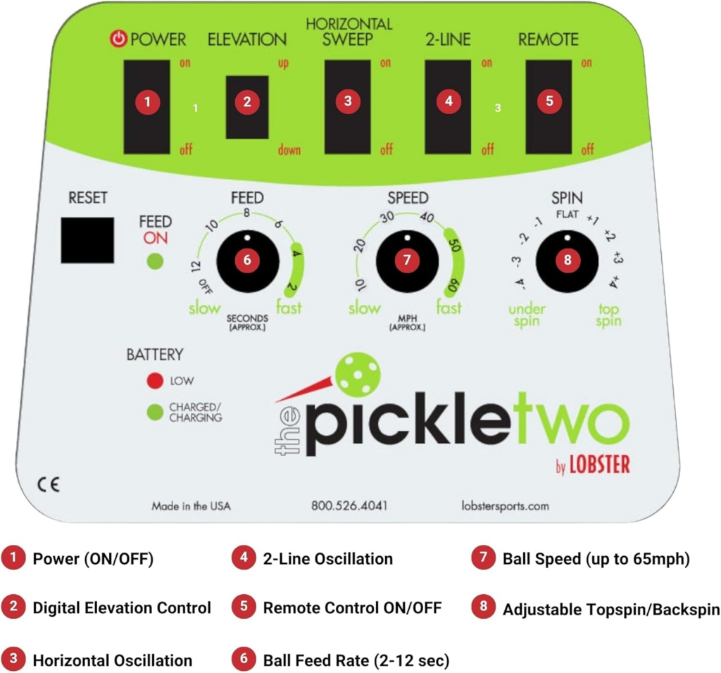 Lobster THE PICKLE Pickleball Machine