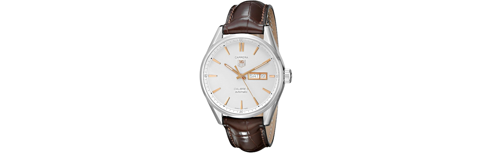TAG Heuer Carrera WAR201D.FC6291 Brown Leather Swiss Automatic Watch