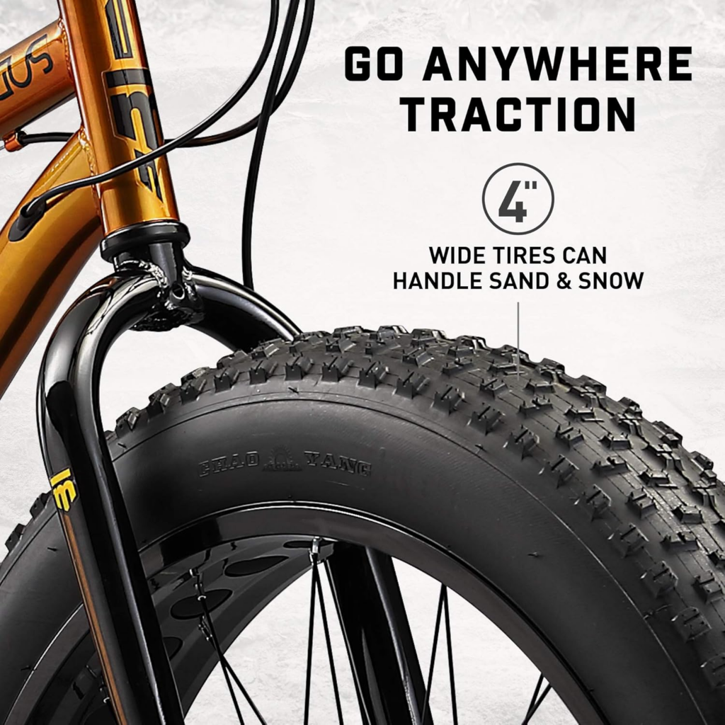 Mongoose Argus Fat Tire Bike Knobby Tires