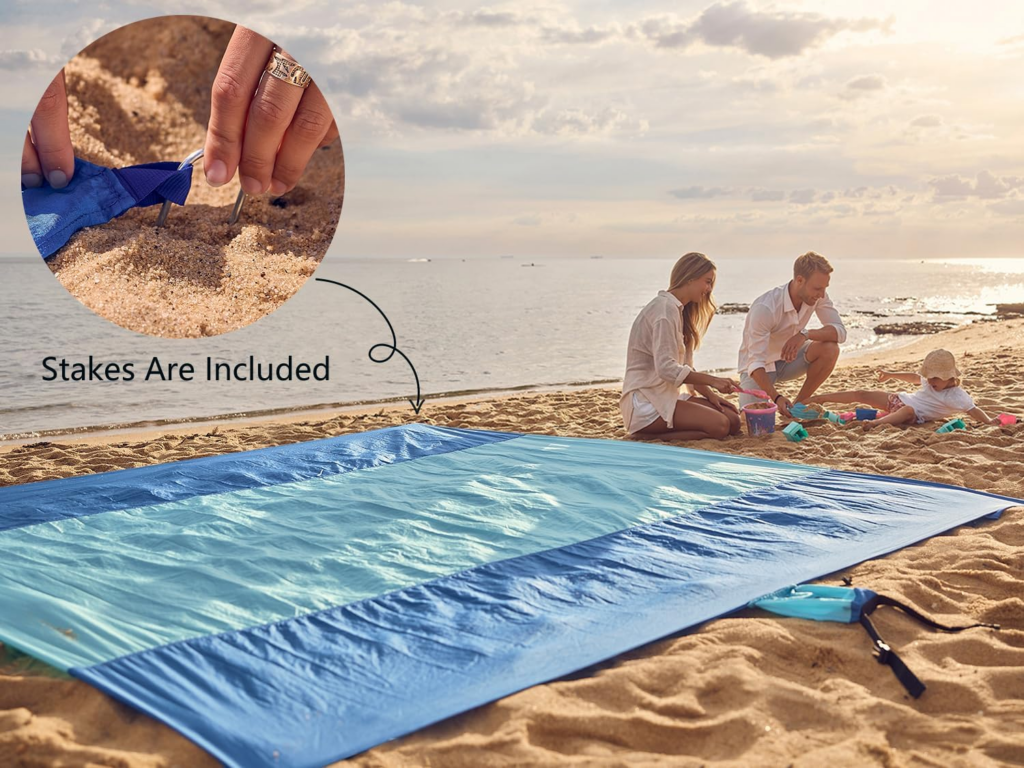 WEKAPO Beach Blanket Sandproof Waterproof Extra Large Beach Mat