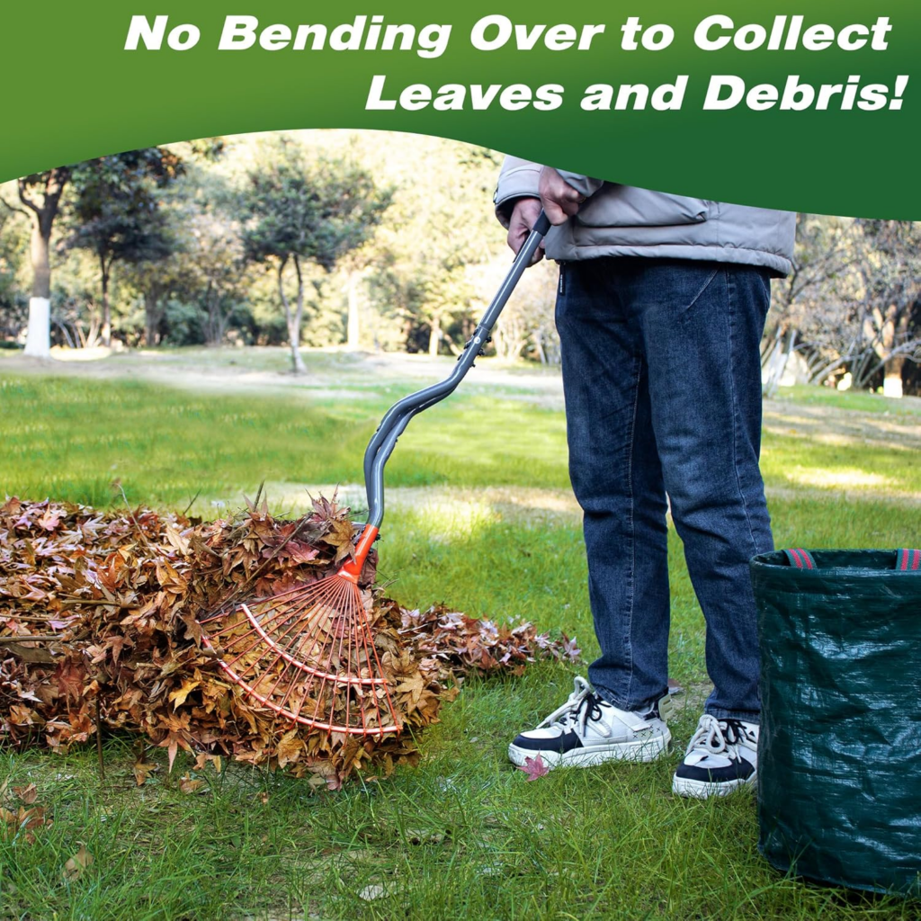 Walensee Heavy Duty Leaf Grabber Rake