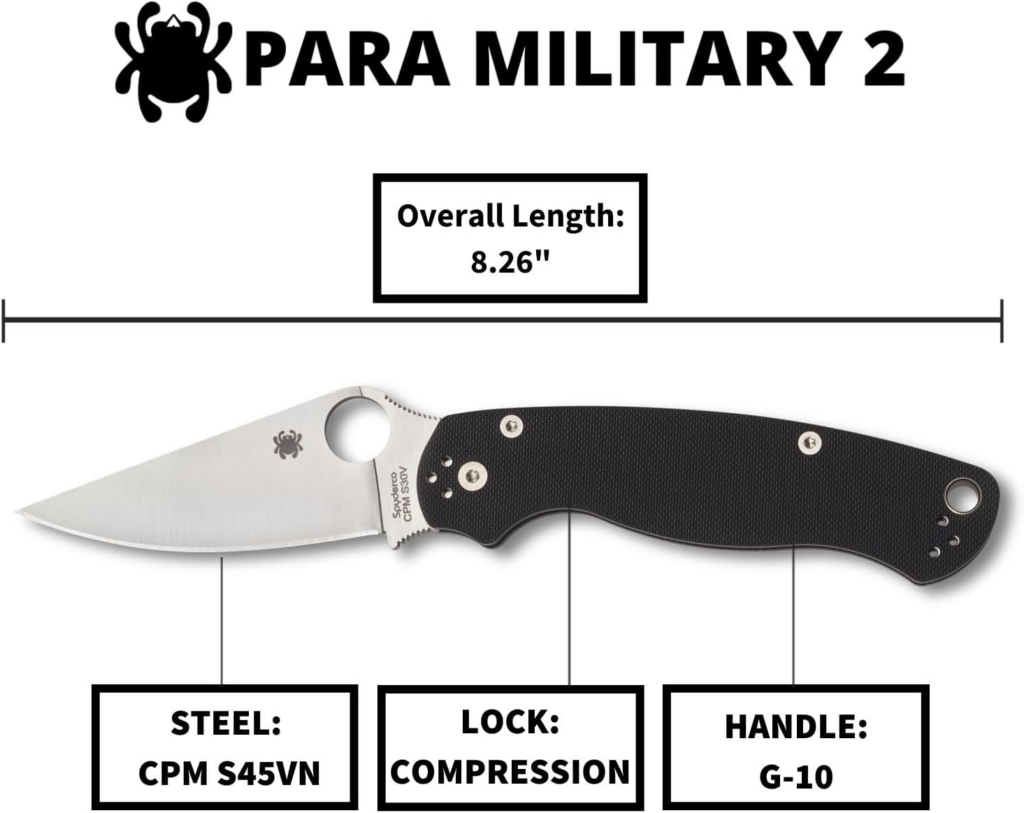 Spyderco Para Military 2 Tactical Knife