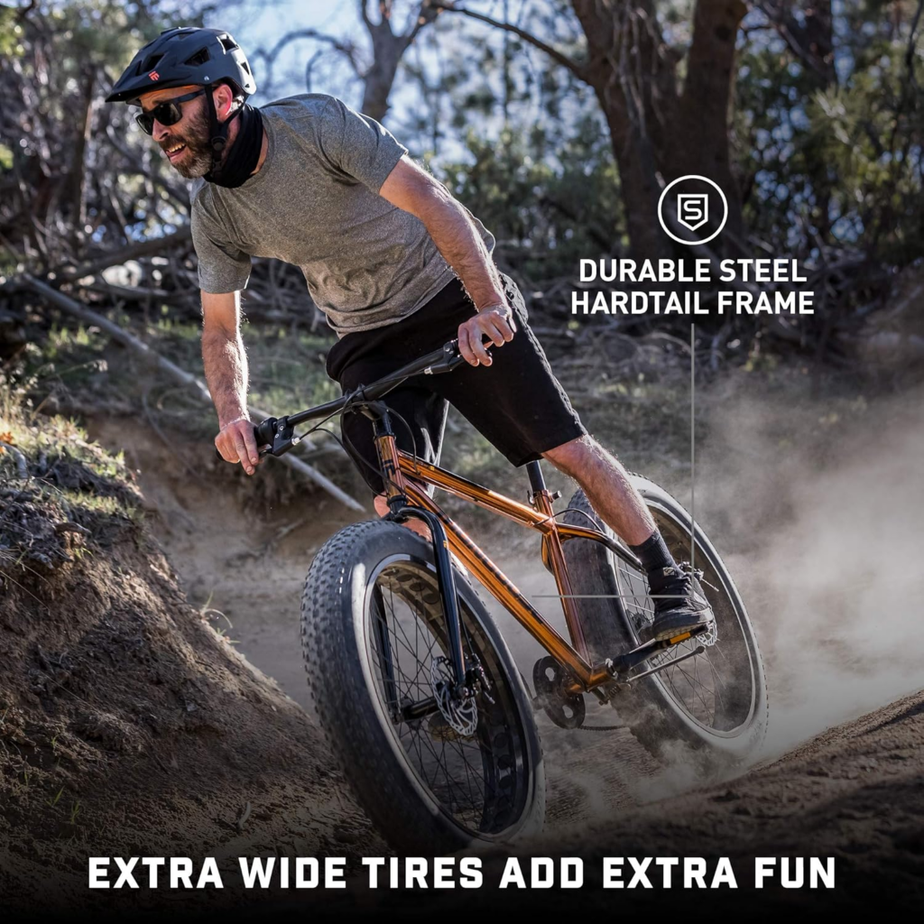 Mongoose Argus Fat Tire Bike Knobby Tires