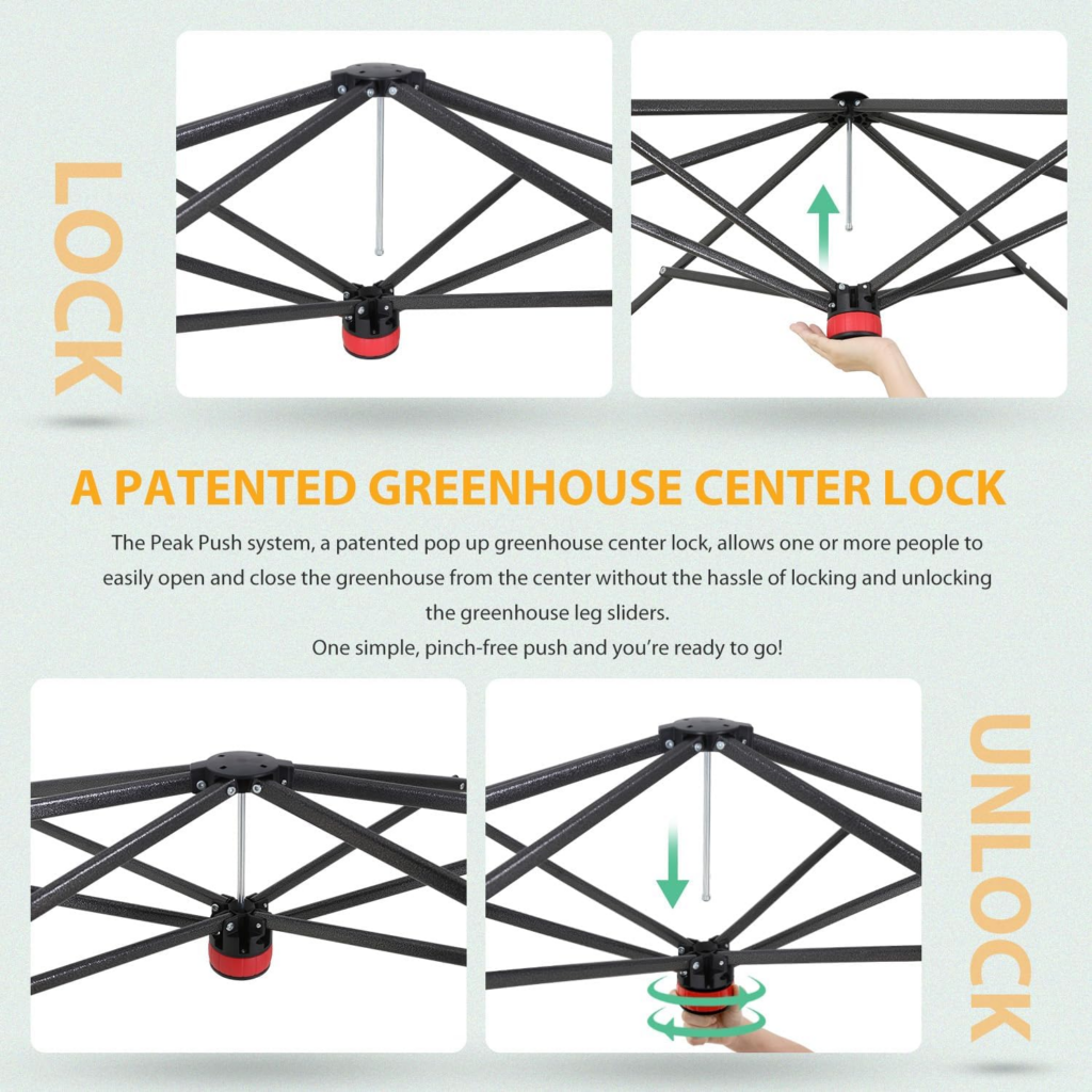EAGLE PEAK 8x6 Portable Walk in Greenhouse