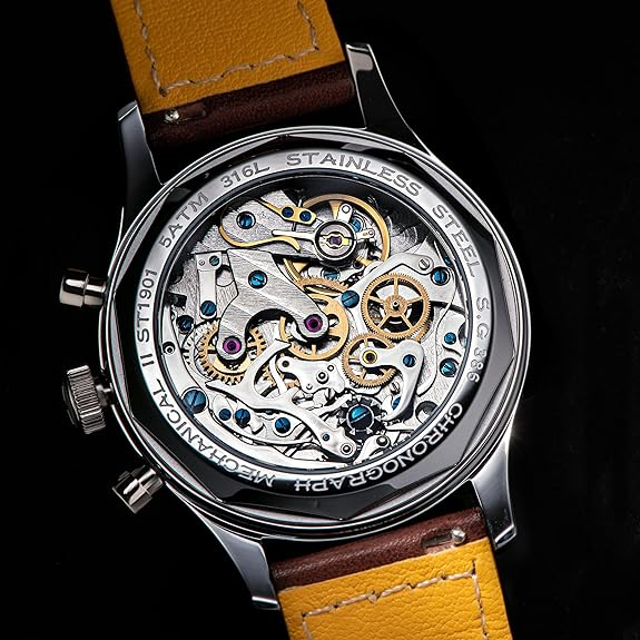 Sugess Hertiage Mechanical Chronograph Men's Wrist Pilot Seagull 19