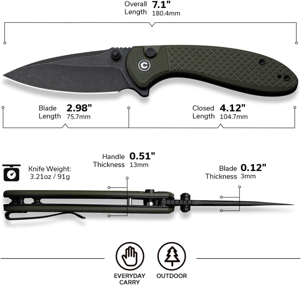 CIVIVI Faeger Pocket Folding Knife Swedish Blade