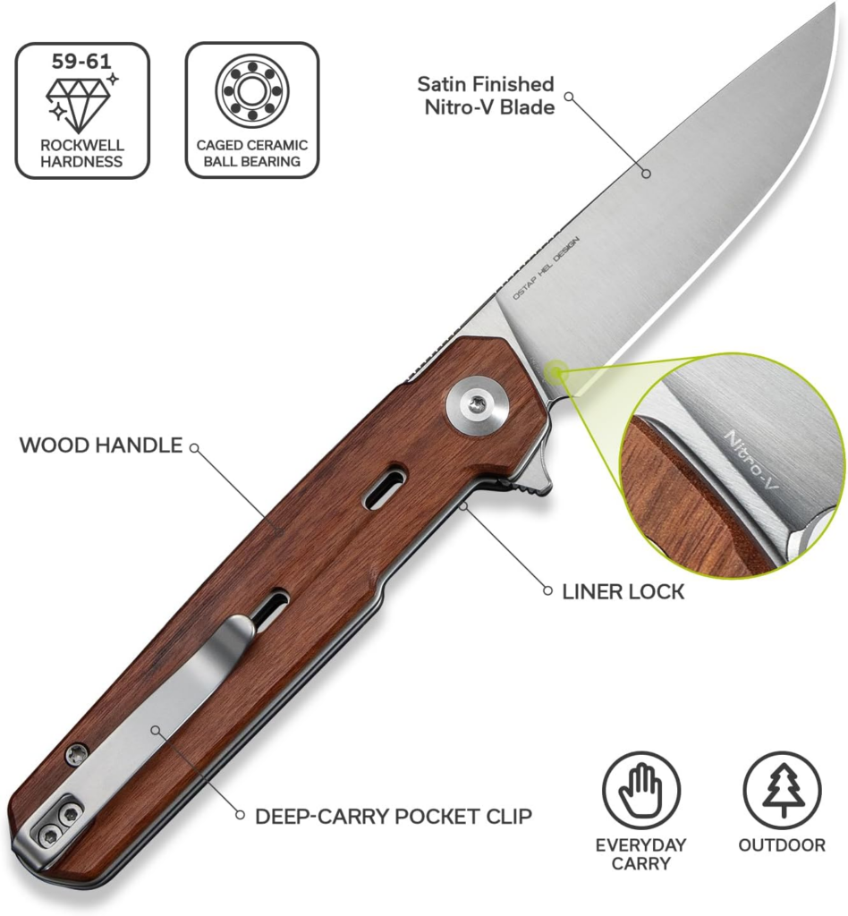 CIVIVI Navo Pocket Knife EDC Nitro V Blade Folding Knife