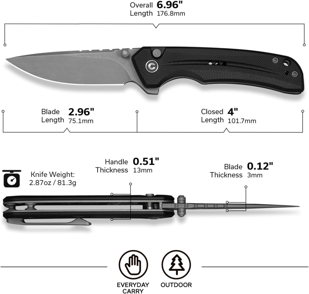 CIVIVI Tarask Drop Point Pocket Knife