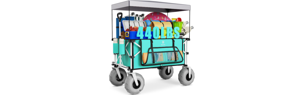 Navatiee Beach Wagon with Big Balloon Wheels