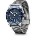 Victorinox Swiss Army Automatic Blue Dial Mesh Stainless Steel Watch