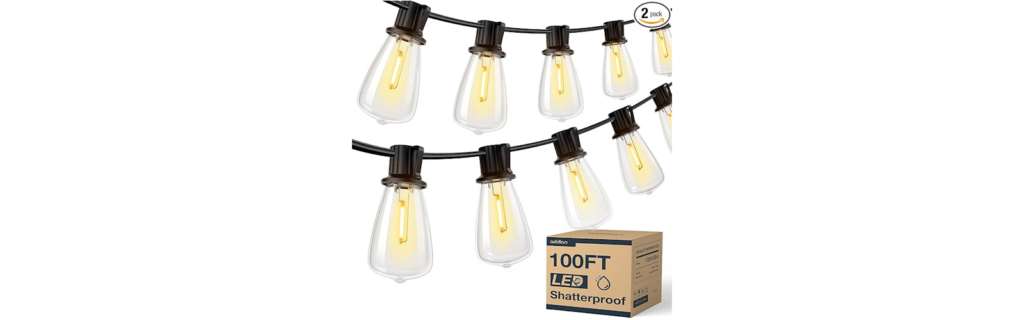 Addlon 100FT LED Outdoor String Lights