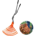 Walensee Leaf Grabber Rake with Long Steel Handle