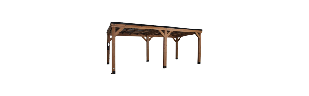 Backyard Discovery Arcadia Cedar Wood Outdoor Gazebo Pavilion